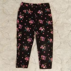 Toddler girls floral print sweat pants
